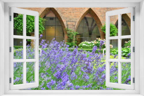 Fototapeta Naklejka Na Ścianę Okno 3D - Lawenda w ogrodzie