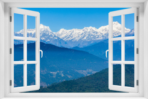 Fototapeta Naklejka Na Ścianę Okno 3D - Kangchenjunga view, Gangtok