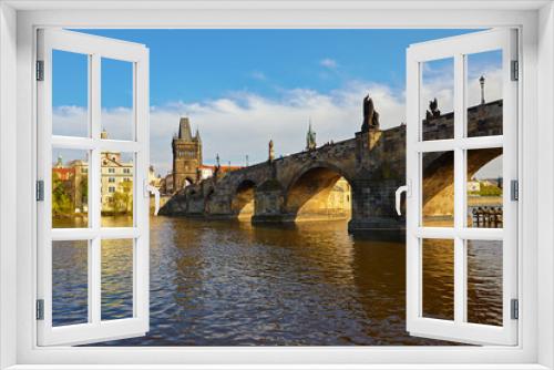 Fototapeta Naklejka Na Ścianę Okno 3D - Charles Bridge
