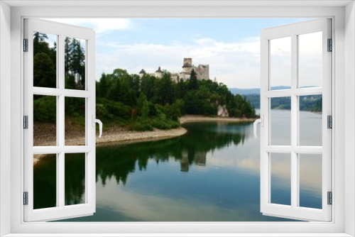 Fototapeta Naklejka Na Ścianę Okno 3D - zamek Niedzica