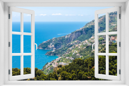 Fototapeta Naklejka Na Ścianę Okno 3D - Panoramic view of the Amalfi Coast