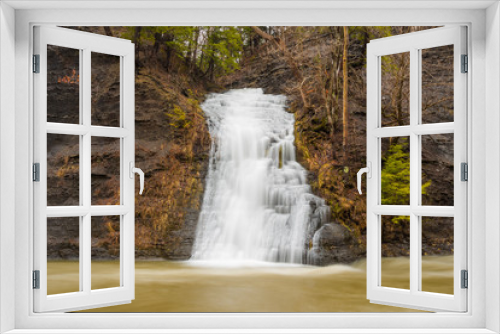 Fototapeta Naklejka Na Ścianę Okno 3D - Spring Waterfall