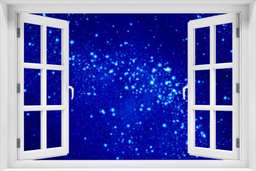 Fototapeta Naklejka Na Ścianę Okno 3D - Glittering blue background