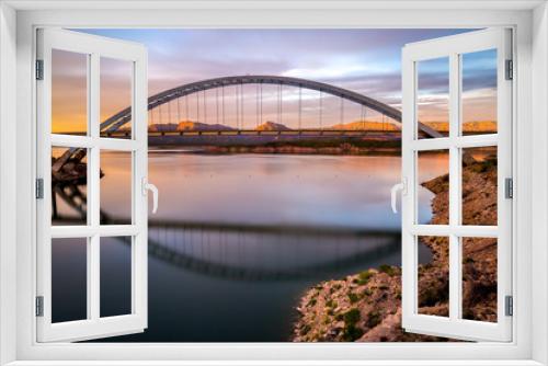 Fototapeta Naklejka Na Ścianę Okno 3D - Roosevelt lake bridge and dam