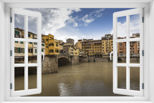 Fototapeta Naklejka Na Ścianę Okno 3D - Bridge Ponte Vecchio in Florence, Italy