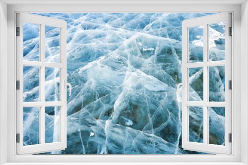 Fototapeta Naklejka Na Ścianę Okno 3D - Natural ice in lake Hovsgol
