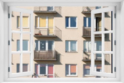 Fototapeta Naklejka Na Ścianę Okno 3D - Throw on a block of flats