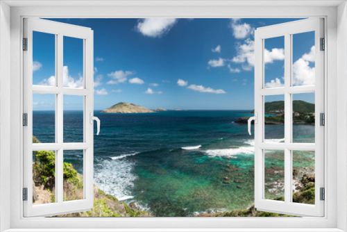 Fototapeta Naklejka Na Ścianę Okno 3D - Saint Barth island, Caribbean sea
