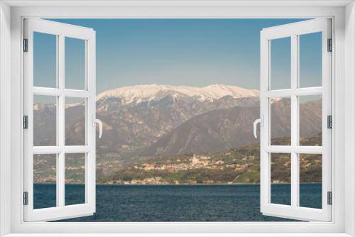 Fototapeta Naklejka Na Ścianę Okno 3D - lago d'Iseo e Montisola