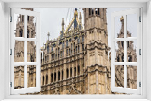 Fototapeta Naklejka Na Ścianę Okno 3D - Victoria Tower (98 m) - tower of Palace of Westminster. London