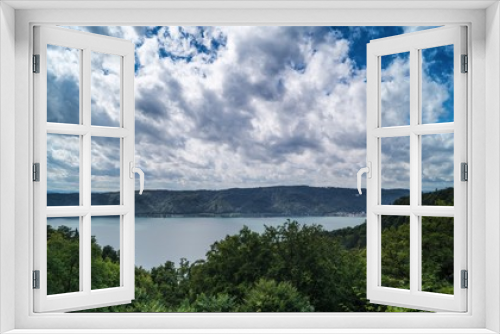 Fototapeta Naklejka Na Ścianę Okno 3D - Blick vom Haldenhof auf Bodman Bodensee