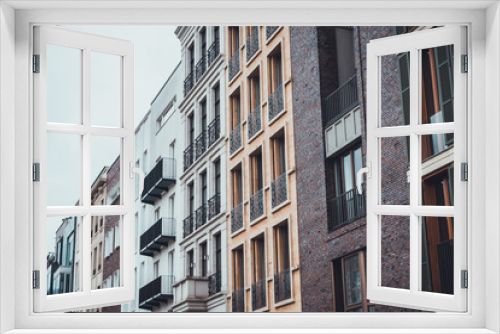 Fototapeta Naklejka Na Ścianę Okno 3D - Modern Condominiums in Urban Neighborhood