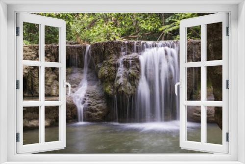Fototapeta Naklejka Na Ścianę Okno 3D - Huai Mae Khamin Waterfall