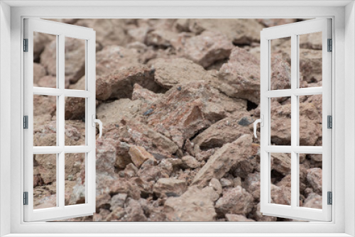 Fototapeta Naklejka Na Ścianę Okno 3D - Tropical laterite soil or red earth background 