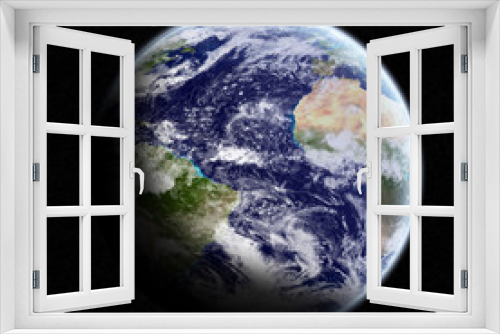 Fototapeta Naklejka Na Ścianę Okno 3D - View of the planet Earth in space
