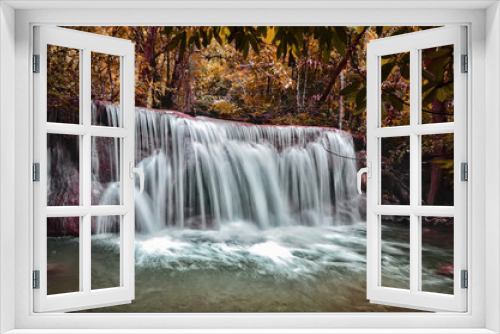 Fototapeta Naklejka Na Ścianę Okno 3D - waterfall, Natural background
