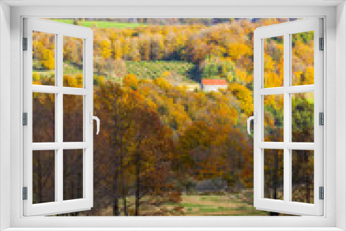 Fototapeta Naklejka Na Ścianę Okno 3D - scenic view of rural countryside