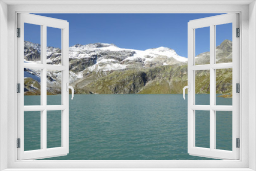 Fototapeta Naklejka Na Ścianę Okno 3D - Türkiser Gletschersee, Weißsee, Alpen