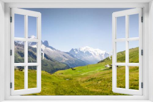 Fototapeta Naklejka Na Ścianę Okno 3D - Panorama Mont Blanc