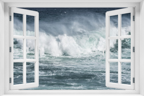 Fototapeta Naklejka Na Ścianę Okno 3D - big sea wave