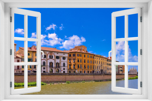 Fototapeta Naklejka Na Ścianę Okno 3D - Pise, Arno, Santa maria della spina 