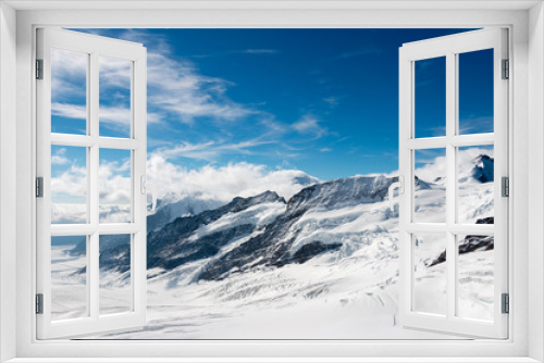 Fototapeta Naklejka Na Ścianę Okno 3D - Swiss Alps - Jungfrau, Switzerland