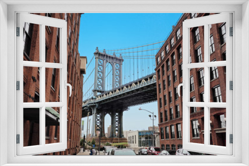 Fototapeta Naklejka Na Ścianę Okno 3D - Brooklyn Bridge