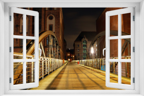 Fototapeta Naklejka Na Ścianę Okno 3D - Speicherstadtbrücke