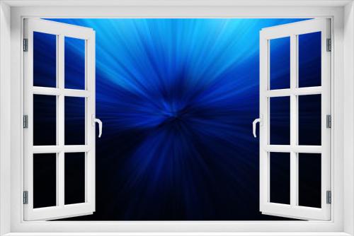 Fototapeta Naklejka Na Ścianę Okno 3D - Blue Abstract Zoom Motion background