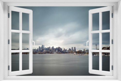 Fototapeta Naklejka Na Ścianę Okno 3D - Seattle skyline