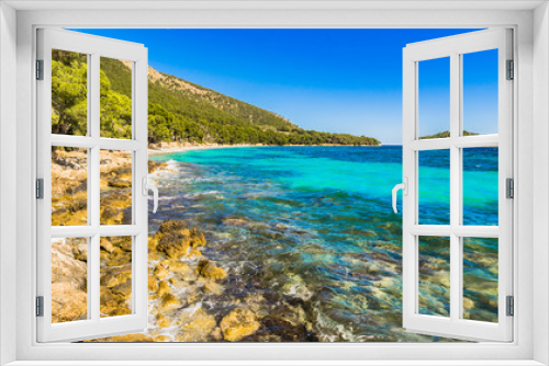 Fototapeta Naklejka Na Ścianę Okno 3D - Beautiful Beach Formentor Majorca Spain Balearic Islands