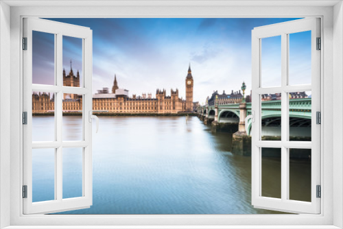 Fototapeta Naklejka Na Ścianę Okno 3D - Palace of Westminster at sunrise