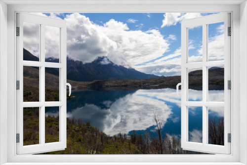 Fototapeta Naklejka Na Ścianę Okno 3D - Der Lago Skottsberg im Torres del Paine Nationapark, Patagonien