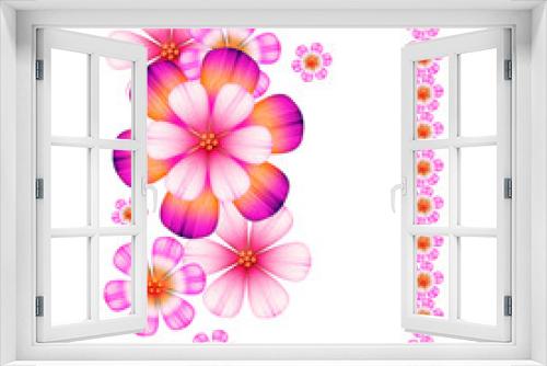 Fototapeta Naklejka Na Ścianę Okno 3D - Floral elements
