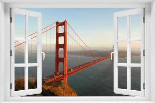 Fototapeta Naklejka Na Ścianę Okno 3D - Sonnenstrahlen am Golden Gate