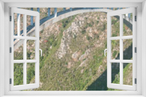 Fototapeta Naklejka Na Ścianę Okno 3D - Bloukrans Bridge base jumper