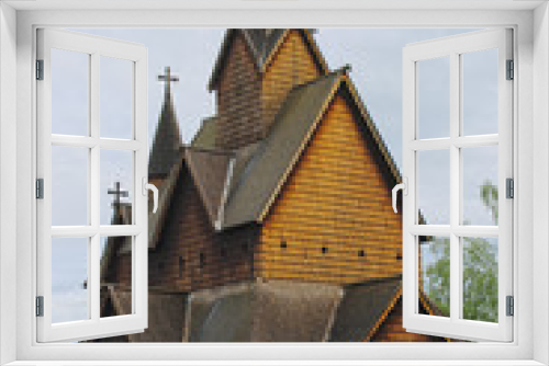 Fototapeta Naklejka Na Ścianę Okno 3D - Heddal Stave Church