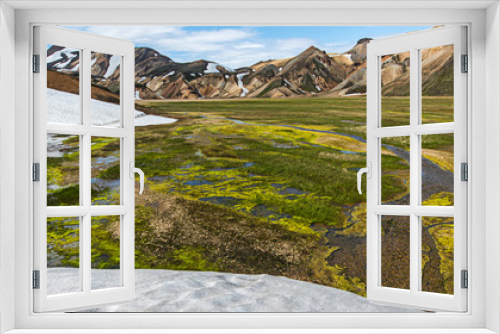 Fototapeta Naklejka Na Ścianę Okno 3D - Landmannalaugar