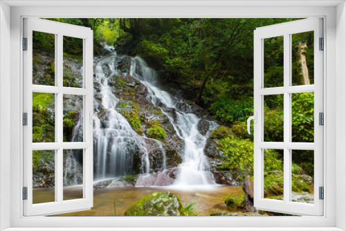 Fototapeta Naklejka Na Ścianę Okno 3D - 白髭の滝