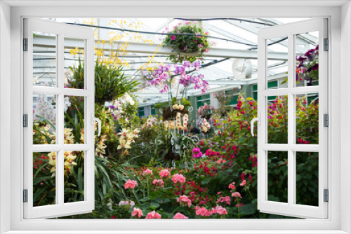 Fototapeta Naklejka Na Ścianę Okno 3D - Flower garden