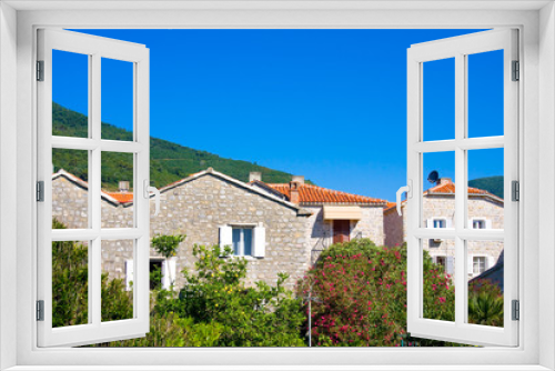 Fototapeta Naklejka Na Ścianę Okno 3D - Houses in Old Town in Budva. Montenegro