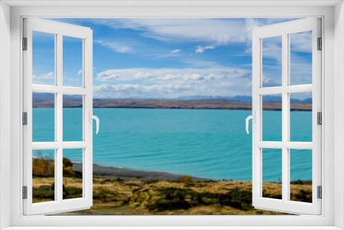 Fototapeta Naklejka Na Ścianę Okno 3D - New Zealand - Pukaki Lake