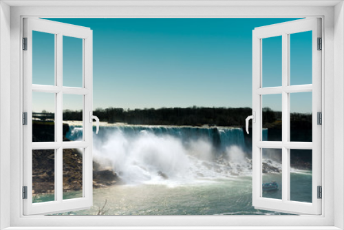 Fototapeta Naklejka Na Ścianę Okno 3D - Niagara falls from the canadian side