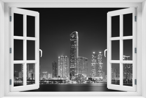 Fototapeta Naklejka Na Ścianę Okno 3D - Skyline of Hong Kong City at night