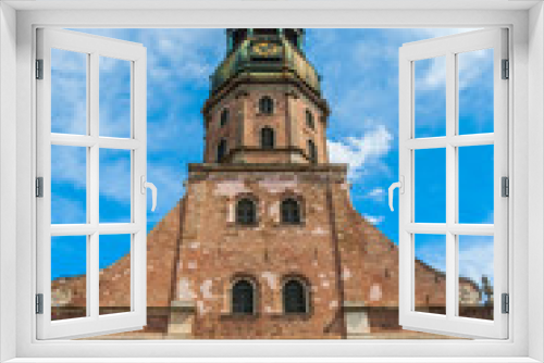 Fototapeta Naklejka Na Ścianę Okno 3D - View on old St James cathedral in Riga