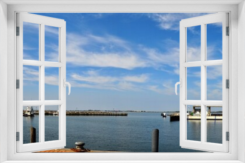 Fototapeta Naklejka Na Ścianę Okno 3D - Panoramafoto, Sportboothafen, Yachthafen Marina Wiek, Rügen