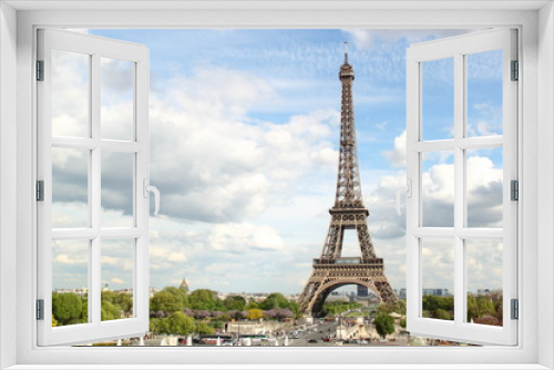 Fototapeta Naklejka Na Ścianę Okno 3D - Tour Eiffel