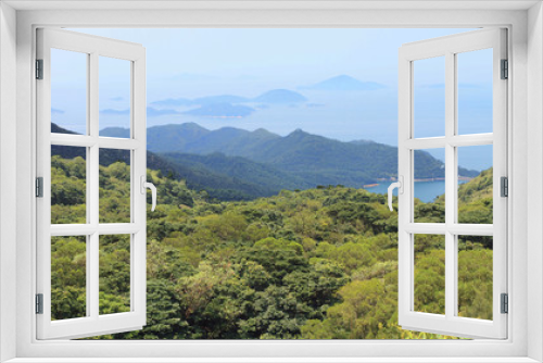 mountain landscape on Lantau island, Hong Kong