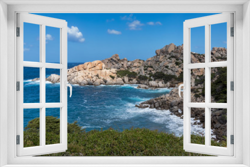 Fototapeta Naklejka Na Ścianę Okno 3D - The coastline at Capo Testa Sardinia