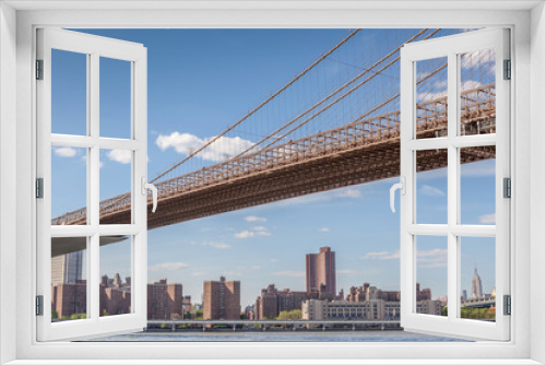 Fototapeta Naklejka Na Ścianę Okno 3D - Brooklyn Bridge over the Hudson River in New York City